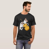 T-shirt Cat Kitten Playing Cello Cat  Cello Player Cellist (Devant entier)