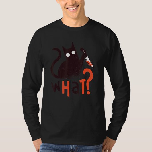 T-shirt Cat Knife (Devant)