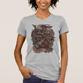 T-shirt Cat Knight vintage impression (Devant)