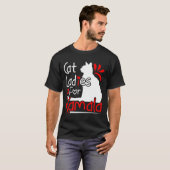 T-shirt Cat Ladies For Kamala Silhouette Graphic (Devant entier)