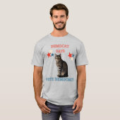 T-shirt Cat Ladies Pro Democracy (Devant entier)
