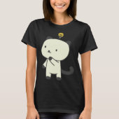 T-shirt cat  lamp thinking (Devant)