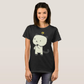 T-shirt cat  lamp thinking (Devant entier)