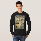 T-shirt Cat Landscape Japanese Style Cool Graphic (Devant entier)