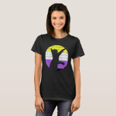 T-shirt Cat LGBT Nonbinary Flag Kitten Non Binary LGBTQ Ga (Devant entier)