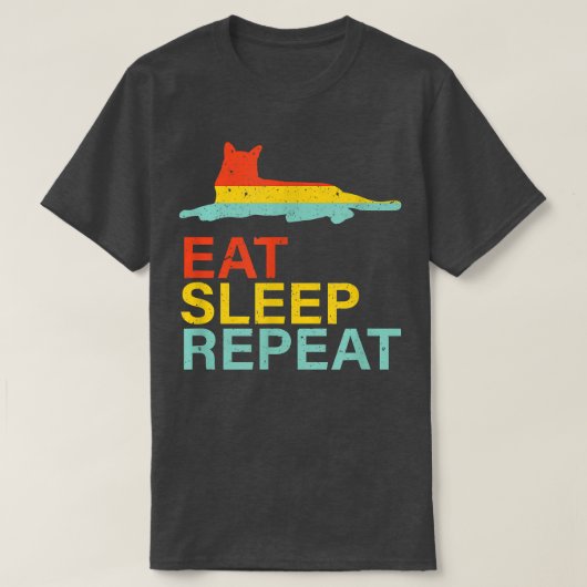 T-shirt Cat Life Mange  (Design devant)