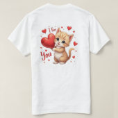 T-shirt Cat love  (Design dos)