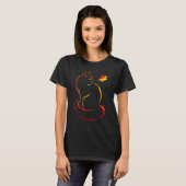T-shirt Cat Lucky Leaf From The Fall (Devant entier)