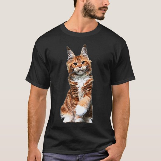 T-shirt Cat maine (Devant)