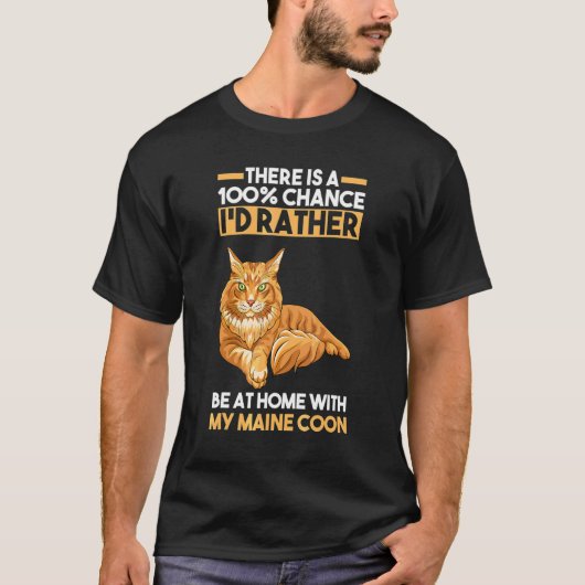 T-shirt Cat Maine Coon (Devant)