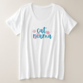 T-shirt Cat Mama, (Design devant)