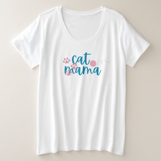T-shirt Cat Mama,  (Design devant)