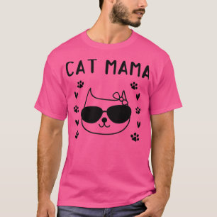 T-shirt Cat Mama Cute Cat Lover Cat Mom - Cat Mama