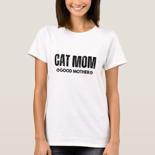 T-shirt Cat Maman Bonne Mère (Devant)