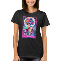 Cat Maman Tarot Card Fun Skeleton
