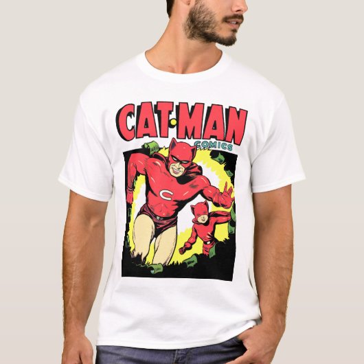 T-shirt Cat-Man Comics : juin 1942 (Devant)