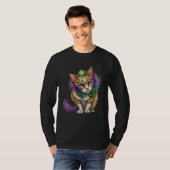 T-shirt Cat Mardi Gras Happy Mardi Gras Carnival Cat  Kitt (Devant entier)