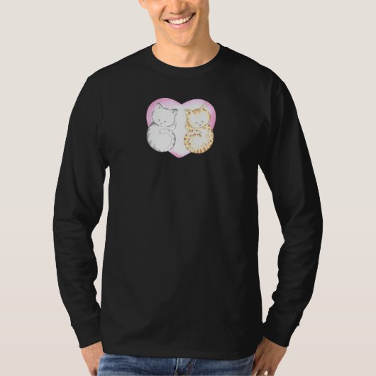 T-shirt Cat Mariage d'été Anniversaire Fiançailles Valenti (Devant)