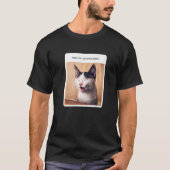 T-shirt Cat Meme When I'm At Home Alone (Devant)