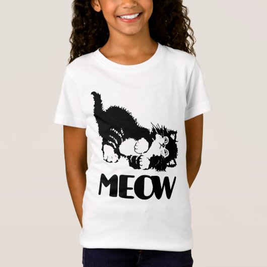 T-Shirt Cat Meow (Devant)