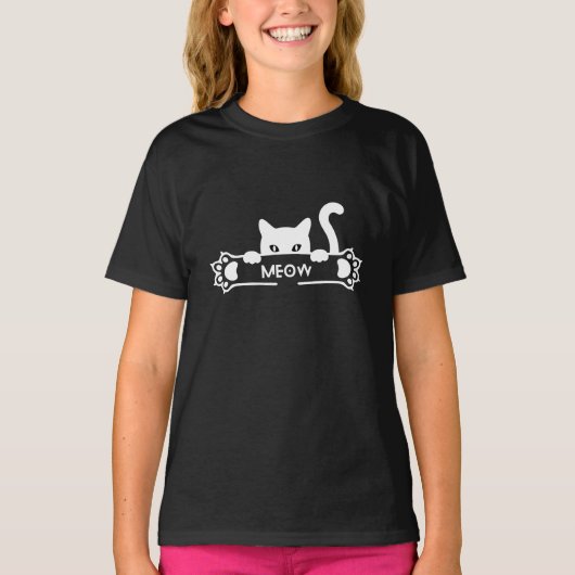 T-shirt Cat Meow (Devant)