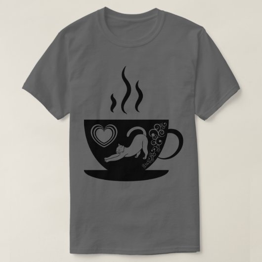 T-shirt Cat Mère Coffee Lover 200 (Design devant)