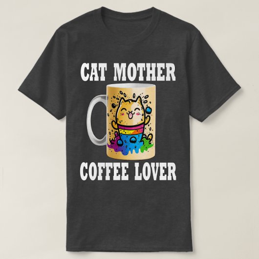 T-shirt Cat Mère Lover café 156 (Design devant)