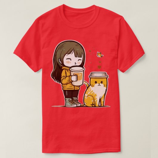 T-shirt Cat Mère Lover café 168 (Design devant)