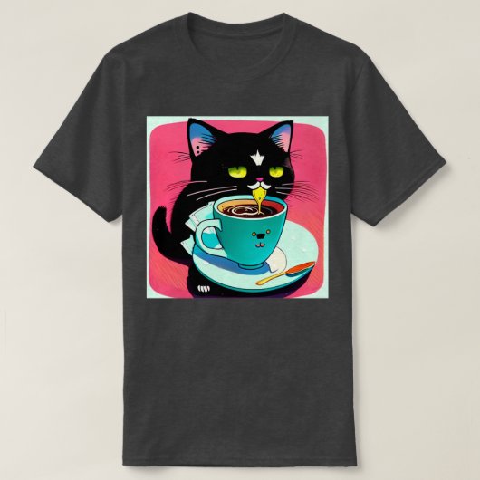 T-shirt Cat Mère Lover café 261 (Design devant)
