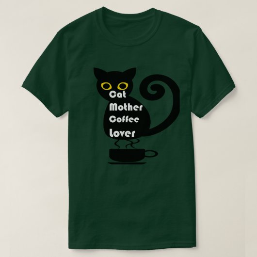 T-shirt Cat Mère Lover café 265 (Design devant)