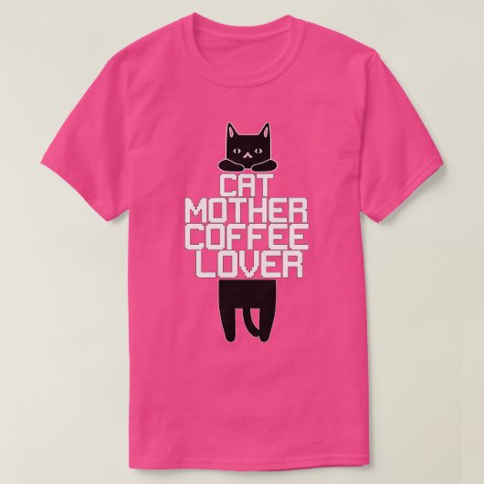 T-shirt Cat Mère Lover café 325 (Design devant)