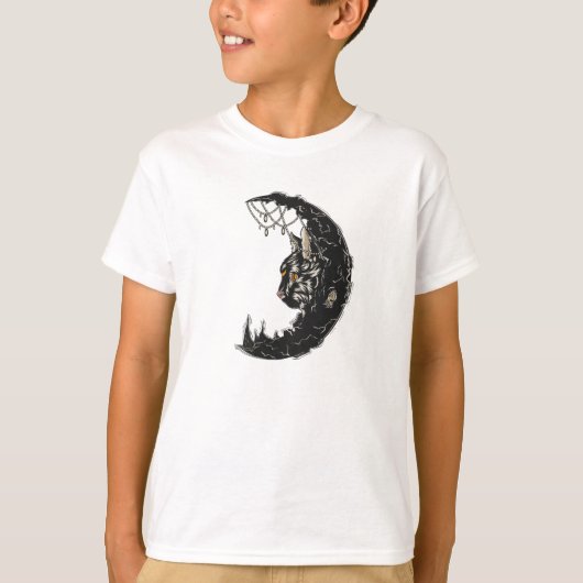 T-shirt Cat Moon (Devant)
