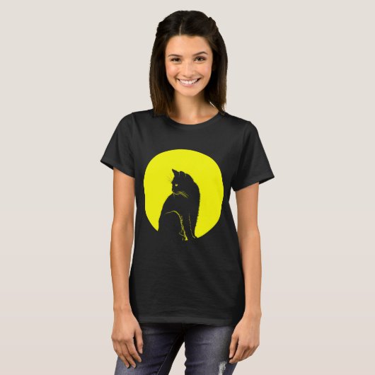 T-SHIRT CAT MOON (Devant entier)
