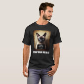 T-shirt Cat Mugshot  Catnip Made Me Do It   Cat (Devant entier)