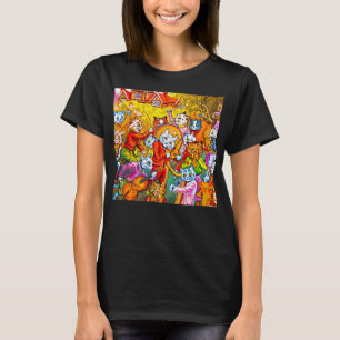 T-shirt Cat Musical Band