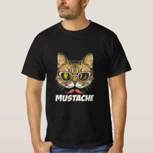 T-shirt Cat mustache