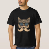 T-shirt Cat mustache (Devant)