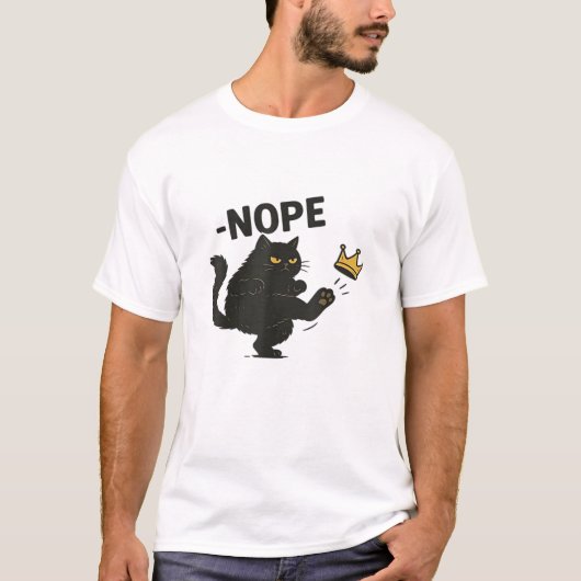 T-shirt Cat No Kings In America (Devant)
