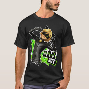 T-shirt Cat Noir   Graphisme de découpe