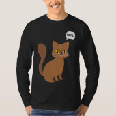 T-shirt Cat Nope Statement  Graphic (Devant)