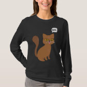 T-shirt Cat Nope Statement  Graphic (Devant)