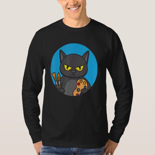 T-shirt Cat painting (Devant)