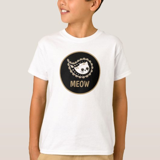T-shirt Cat Paisley (Devant)