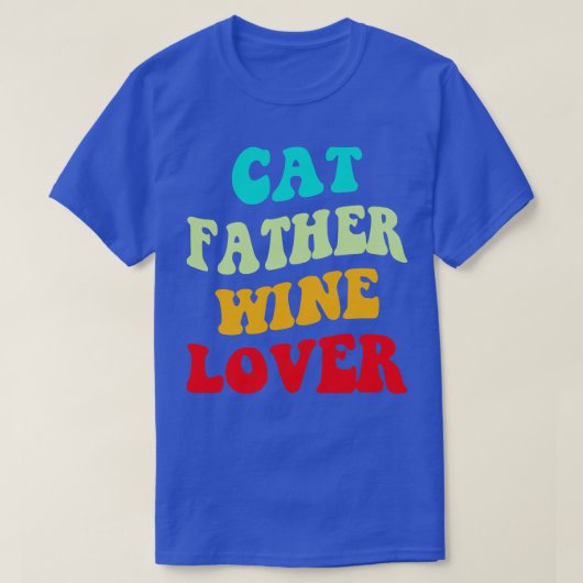 T-shirt Cat Père Vin Lover III (Design devant)