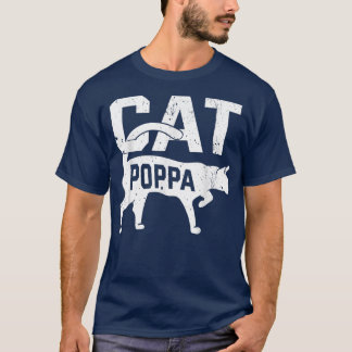 T-shirt Cat Poppa Kitten Propriétaire d'animal de compagni