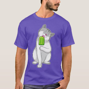 T-shirt Cat Popsicle