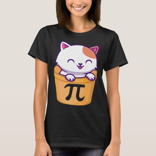 T-shirt Cat Pot Pi Day Funny Pi Day Enfants professeur de (Devant)