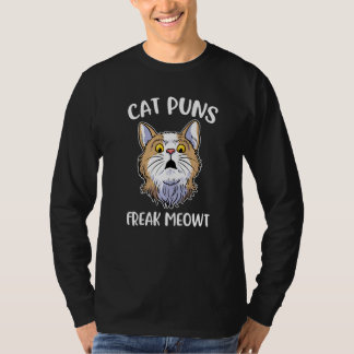 T-shirt Cat Puns Freak Meowt