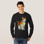 T-shirt Cat Pupil School bag (Devant entier)