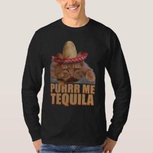T-shirt Cat Purr Me Tequila Cinco De Mayo